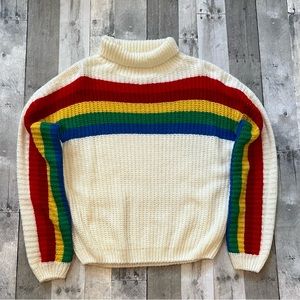 Fantastic Fawn Retro 🌈 Sweater. Oversized and cozy.
